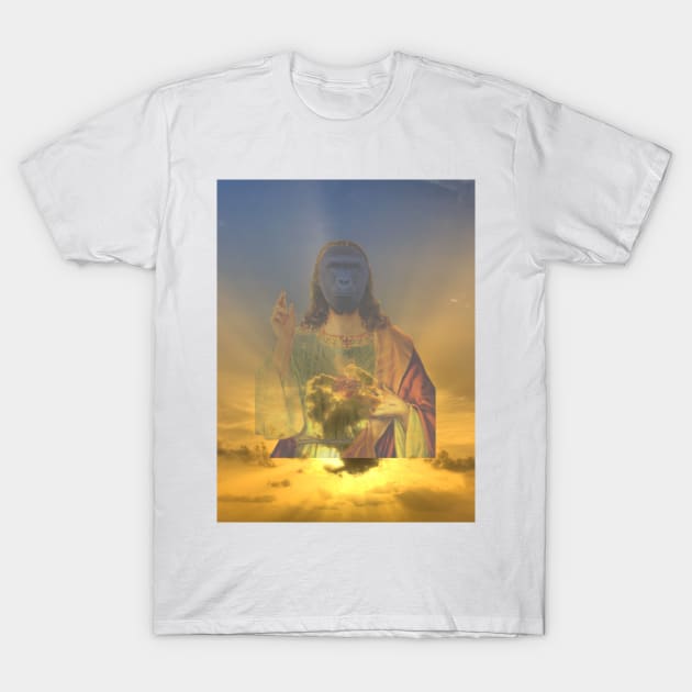 Harambe Christ In The Clouds T-Shirt by harambism